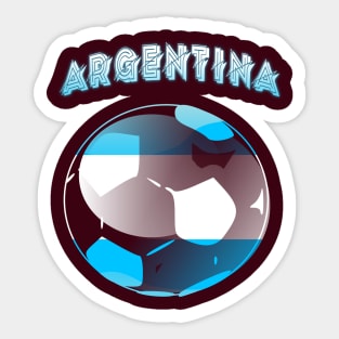 Argentina flag football design! Sticker